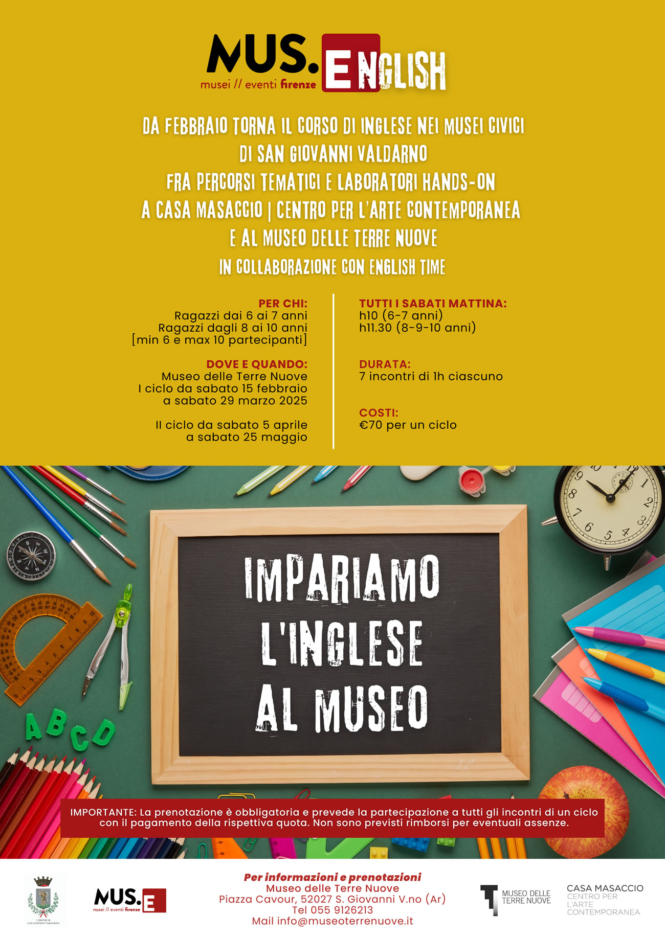 Museo delle Terre Nuove | L'inglese si impara al museo: in partenza i ...